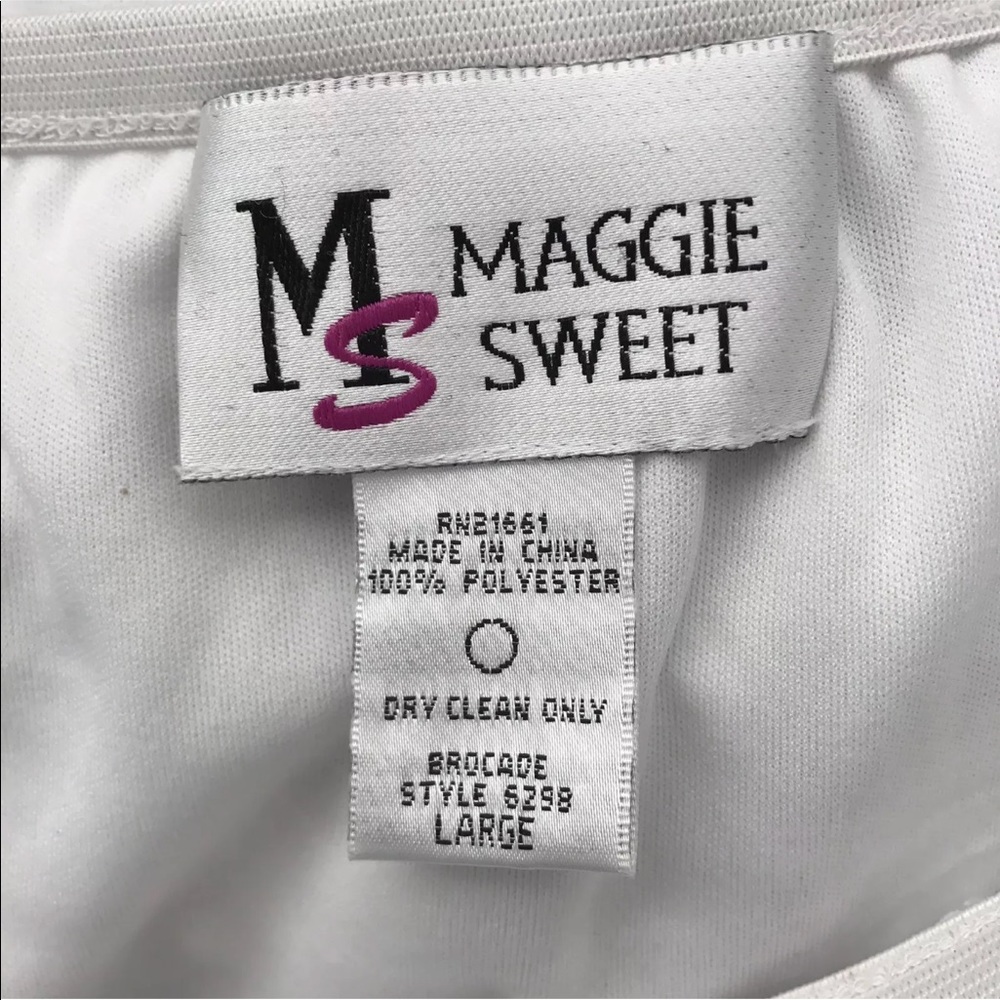 Maggie Sweet L Skirt Embroidered Rose Floral White - Picture 4 of 4